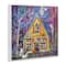 Stupell Industries; Stupell Industries 12 "x 12" Halloween Costume Party House Wall Plaque; Category:Halloween Wall Decor; Image:4